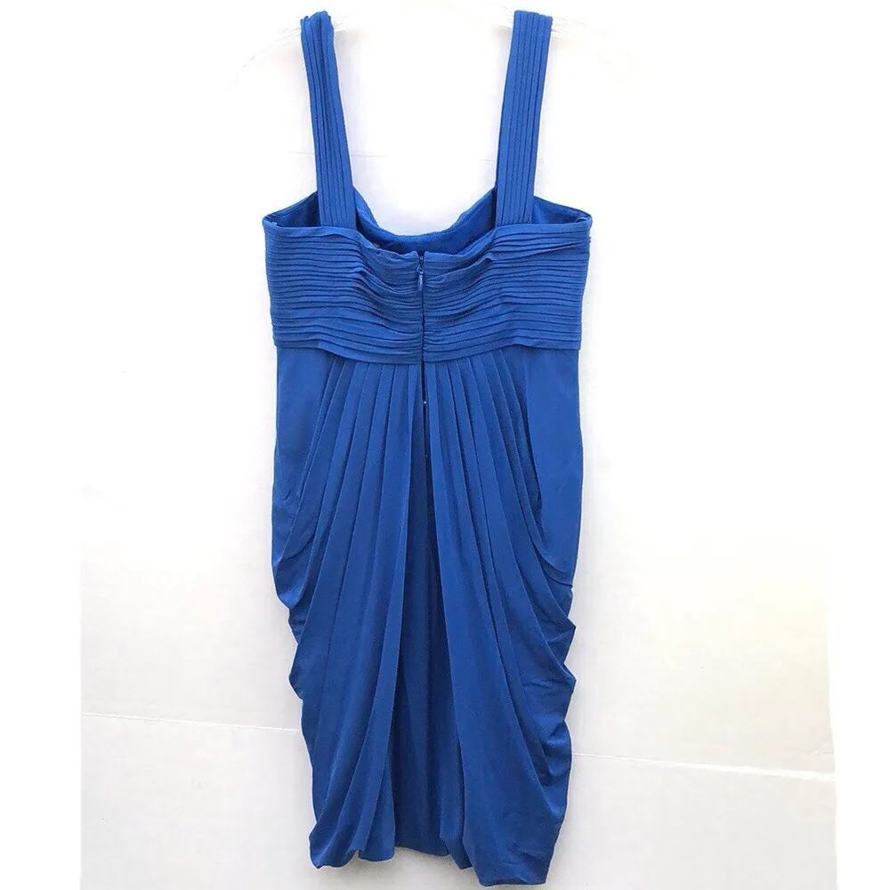 NWT BCBGmaxazaria Womens size XS larkspur Blue bubble hem sleeveless dress - Image 2