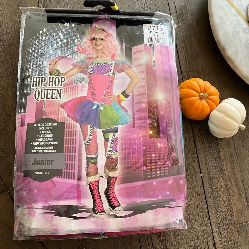NWT Hip Hop Queen Juniors Costume Rave 80’s Small - Image 3