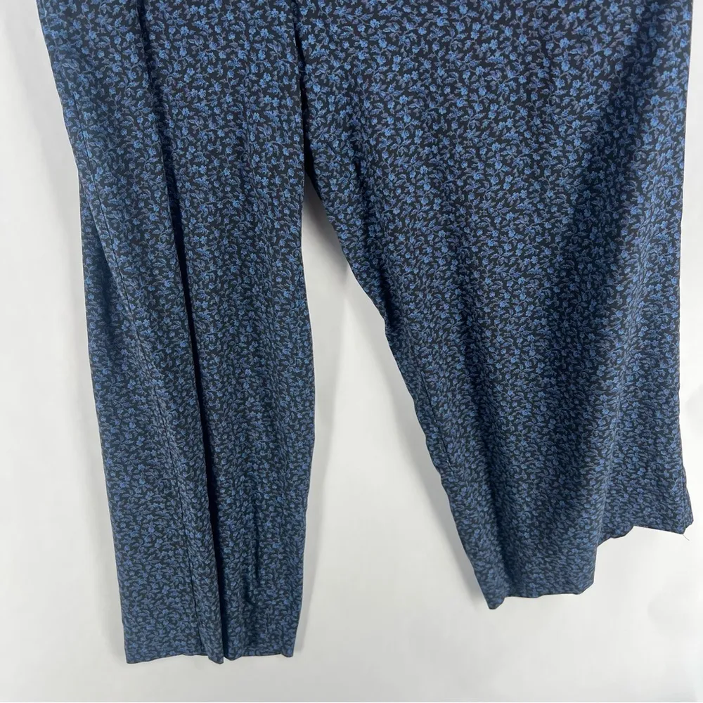 Madewell Lucie Tie-Back Long-Sleeve Jumpsuit‎ in Carmine Floral Wide Leg - Image 14