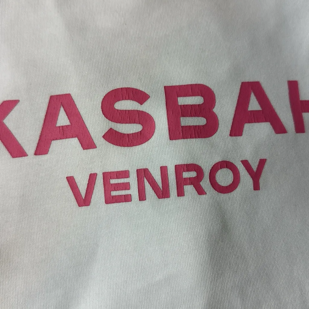 VENROY “Kasbah VENROY” Women’s Tee White Size Small Oversized‎ - Image 3