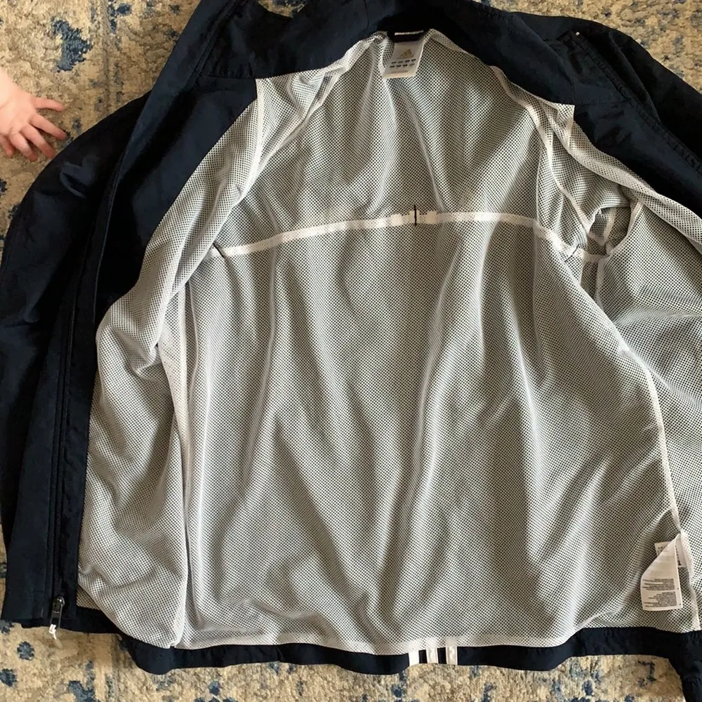 Adidas Navy Lightweight Jacket - Image 12