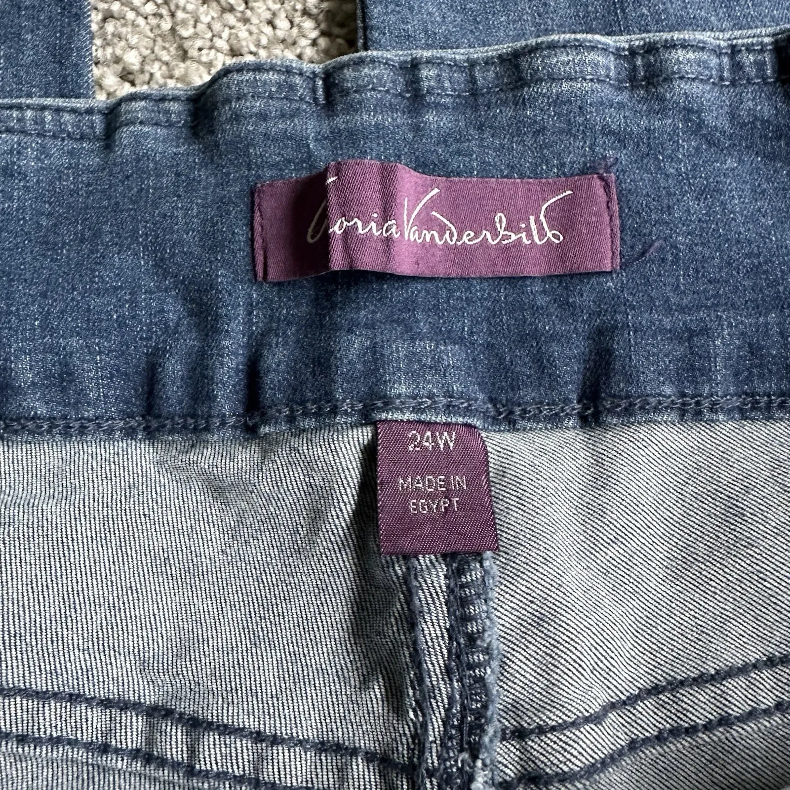 NWT Gloria Vanderbilt Amanda Pull-On Super Stretch Jeans 24w Average - Image 5