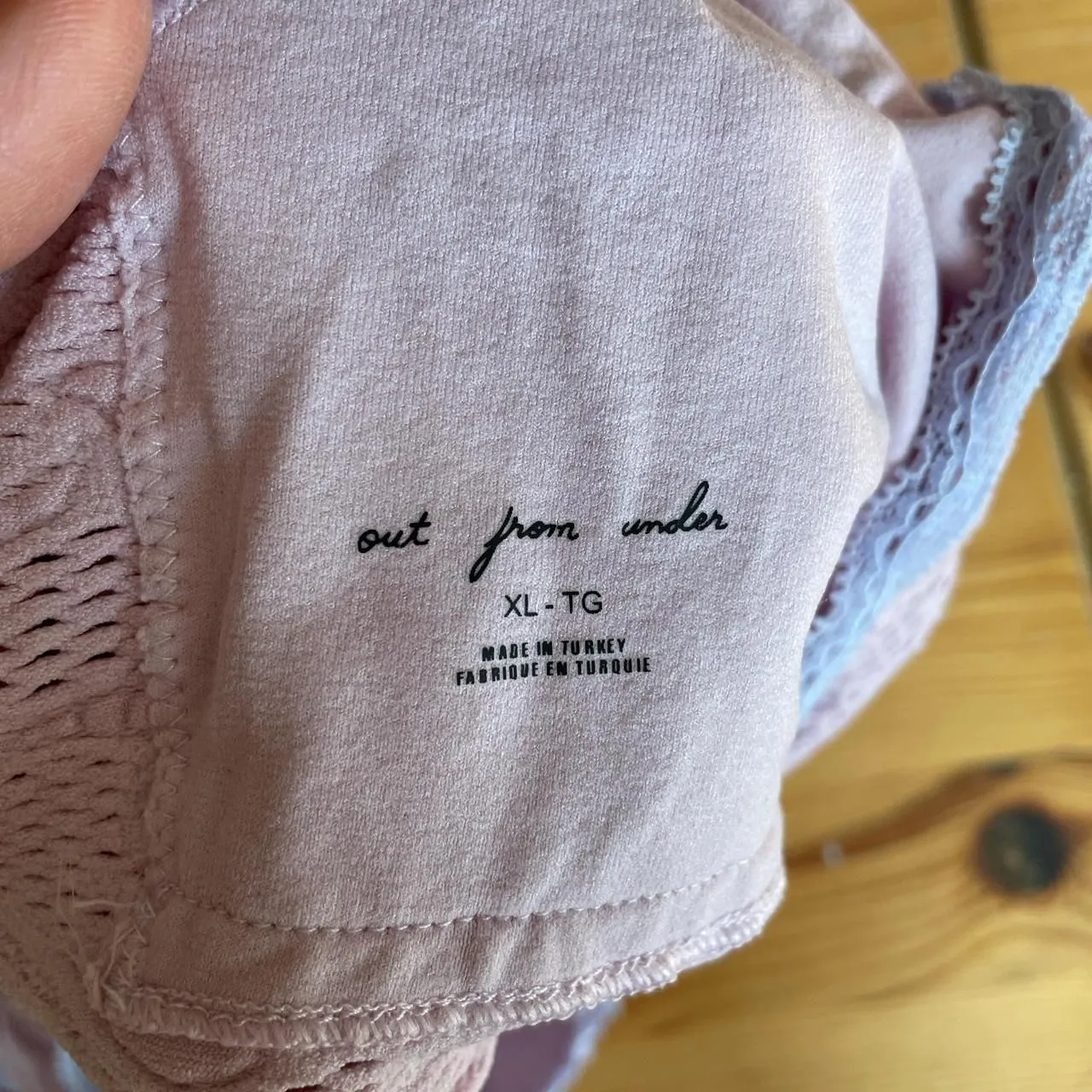 Y2K Urban Outfitters Women Pink and Purple Lace Fairy Soft Girl Tank Crop-top XL - Image 2