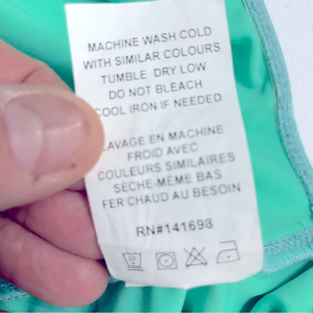 RAMY BROOK PRINTED GIGI STRAPLESS ONE PIECE SWIMSUIT
IN SURF GREEN XXS - Image 5