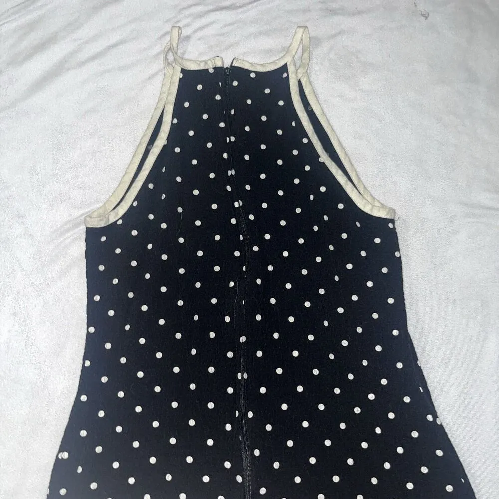 Byer Too! Vintage Sz 7 With Polka Dot Pattern Shift Dress XS - Image 9