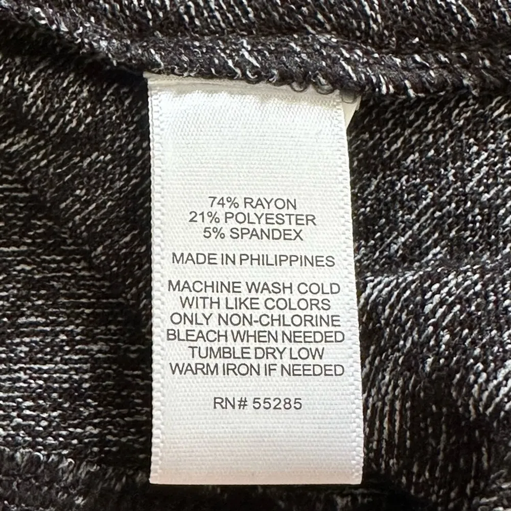 Express Dress Charcoal Gray Jersey Long Sleeve Surplice V- Neck Dress Medium NEW - Image 10