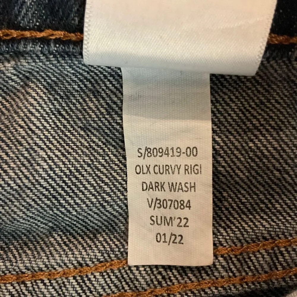 Banana Republic Women's‎ Curvy Straight Leg Jeans Dark Wash Size 29/8  High Rise - Image 7