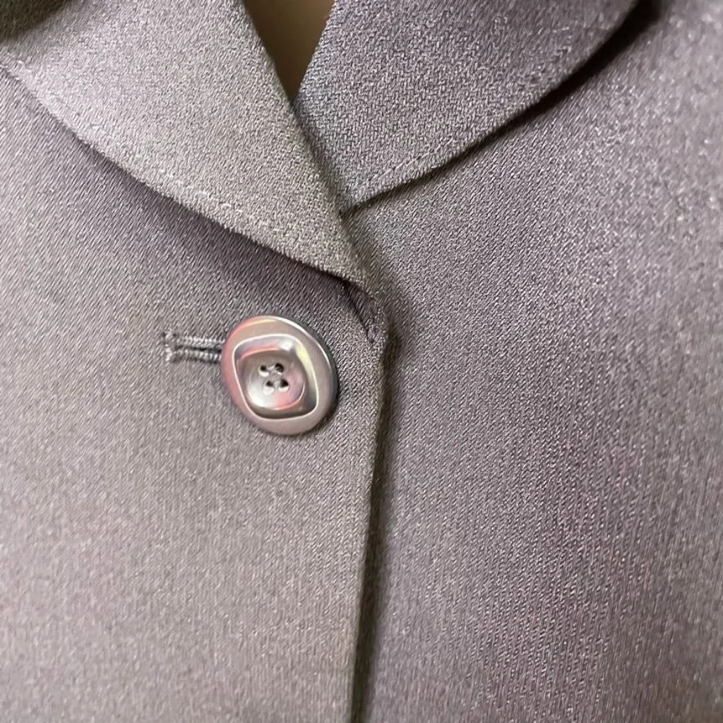 Preston & York Plus Size 18 Black Blazer Flowy Collar Button Front u - Image 4