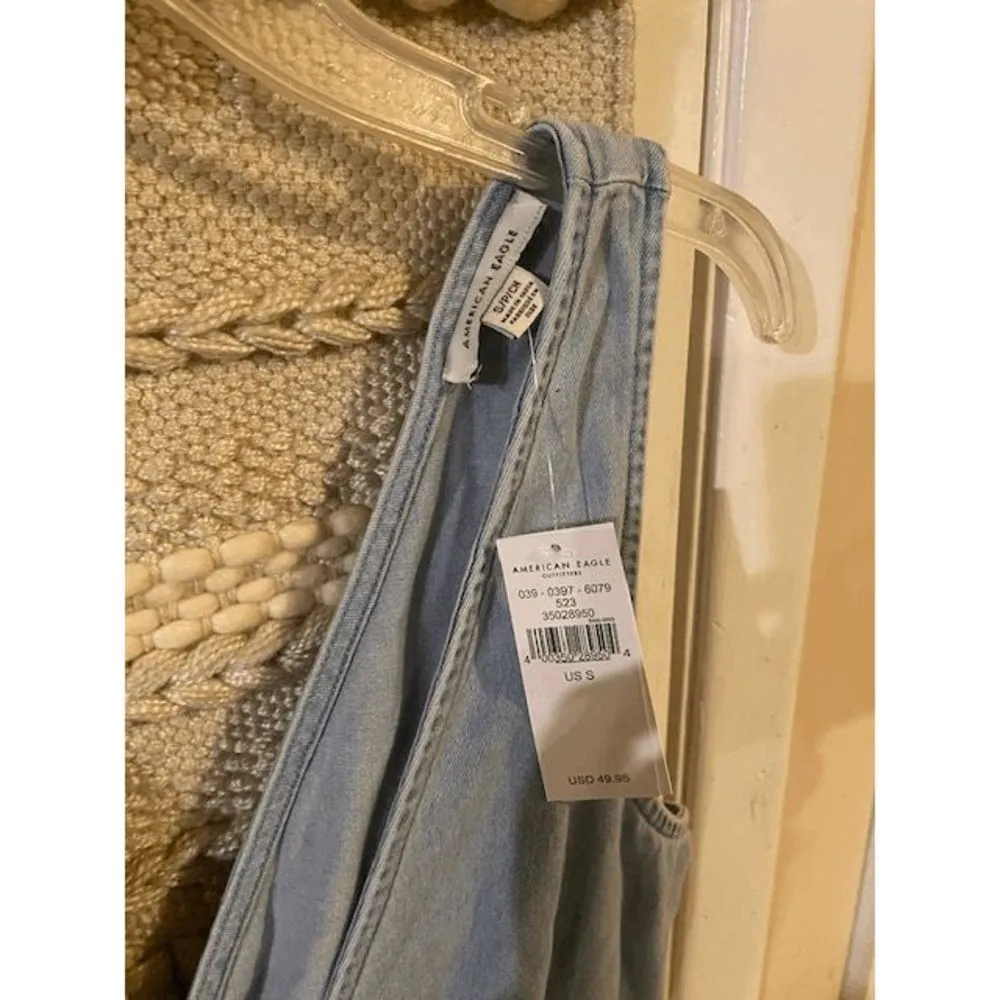 American Eagle jean Romper Small - Image 2