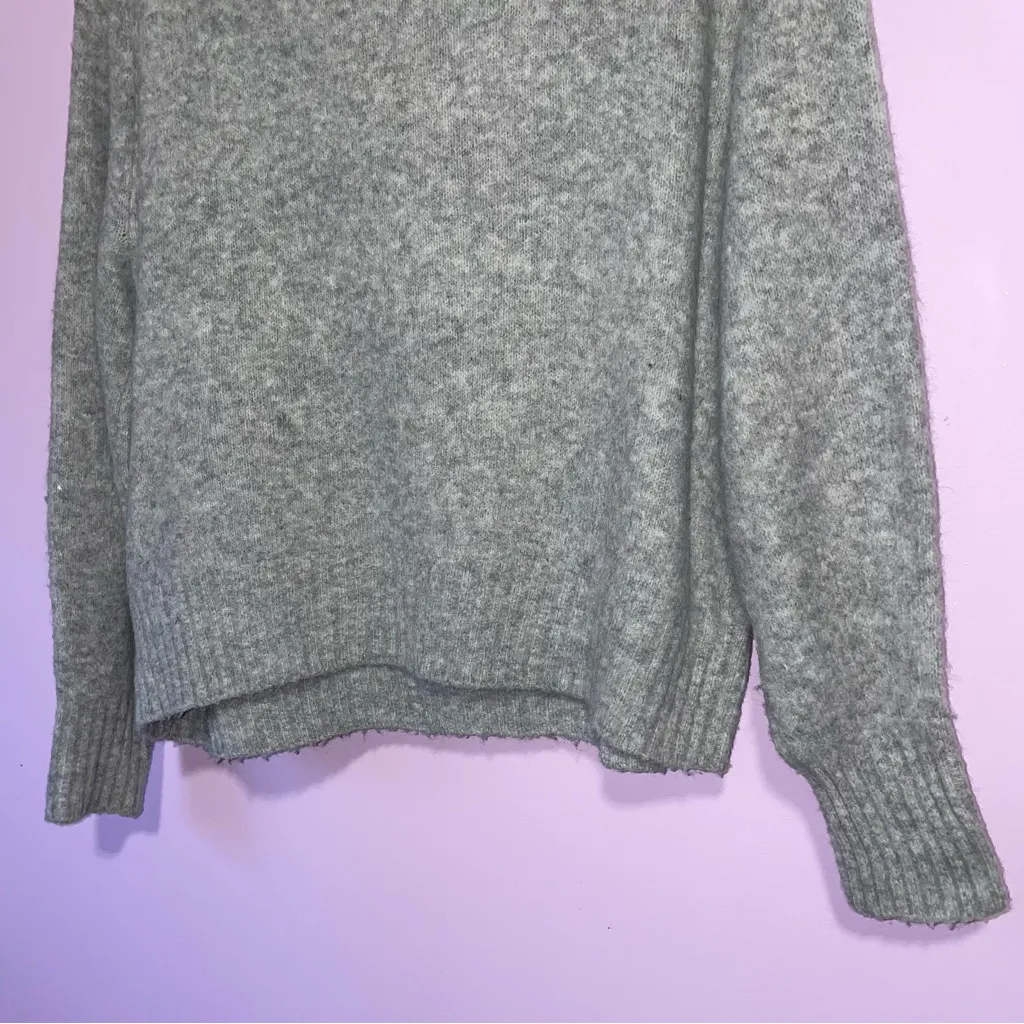 H&M Off Shoulder Cowl Neck Sweater Women S Oversized Cozy Wool Normcore Preppy - Image 8