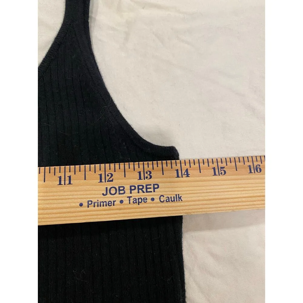 Abercrombie & Fitch Ribbed Knit Bodycon Slip Dress Black Women's Size Medium - Image 7
