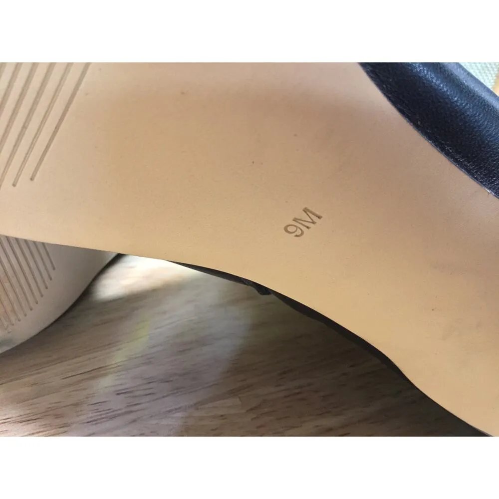 Calvin Klein KCGenteel Women's 9M Black Leather Stiletto Pointed Toe Ankle Boots - Image 13