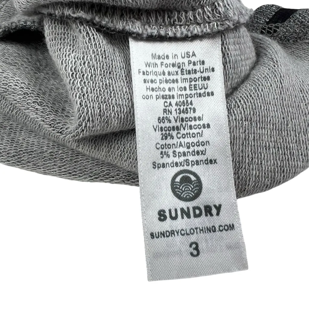 Sundry Evereve French Terry Striped Mini Skirt - Image 9