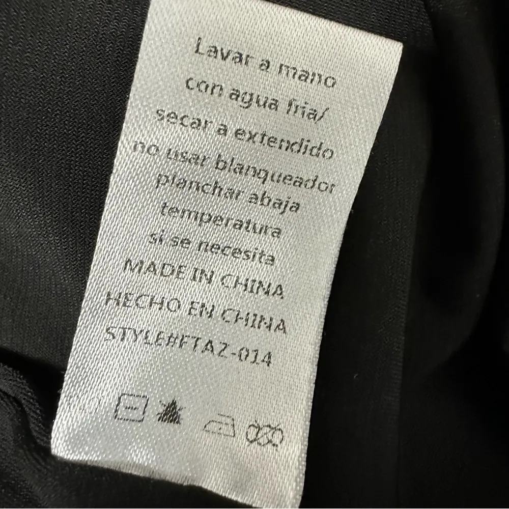 Fate Cortez Black Keyhole Back Faux Leather Trim Lined Sleeveless Top Womens S - Image 10