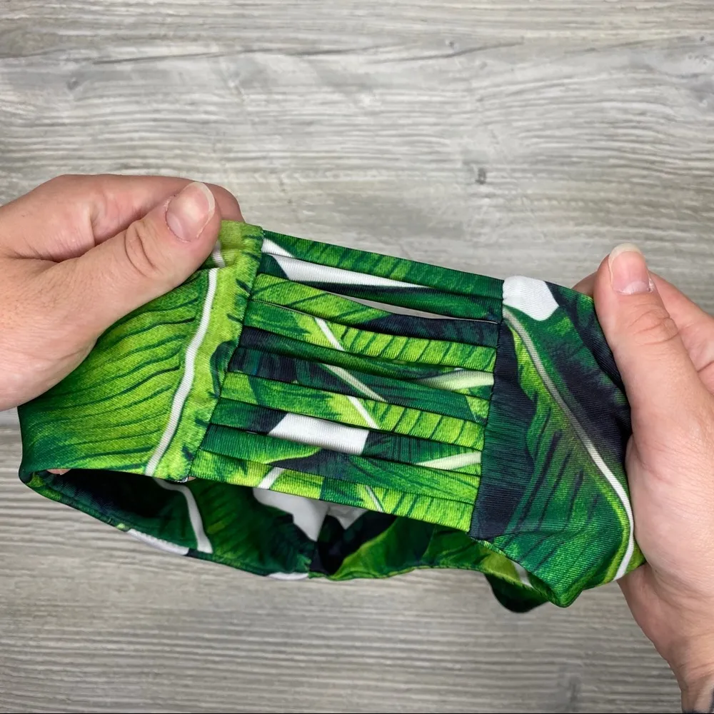 Swim Suit Bottoms Green Leaf Size undefined - Image 3