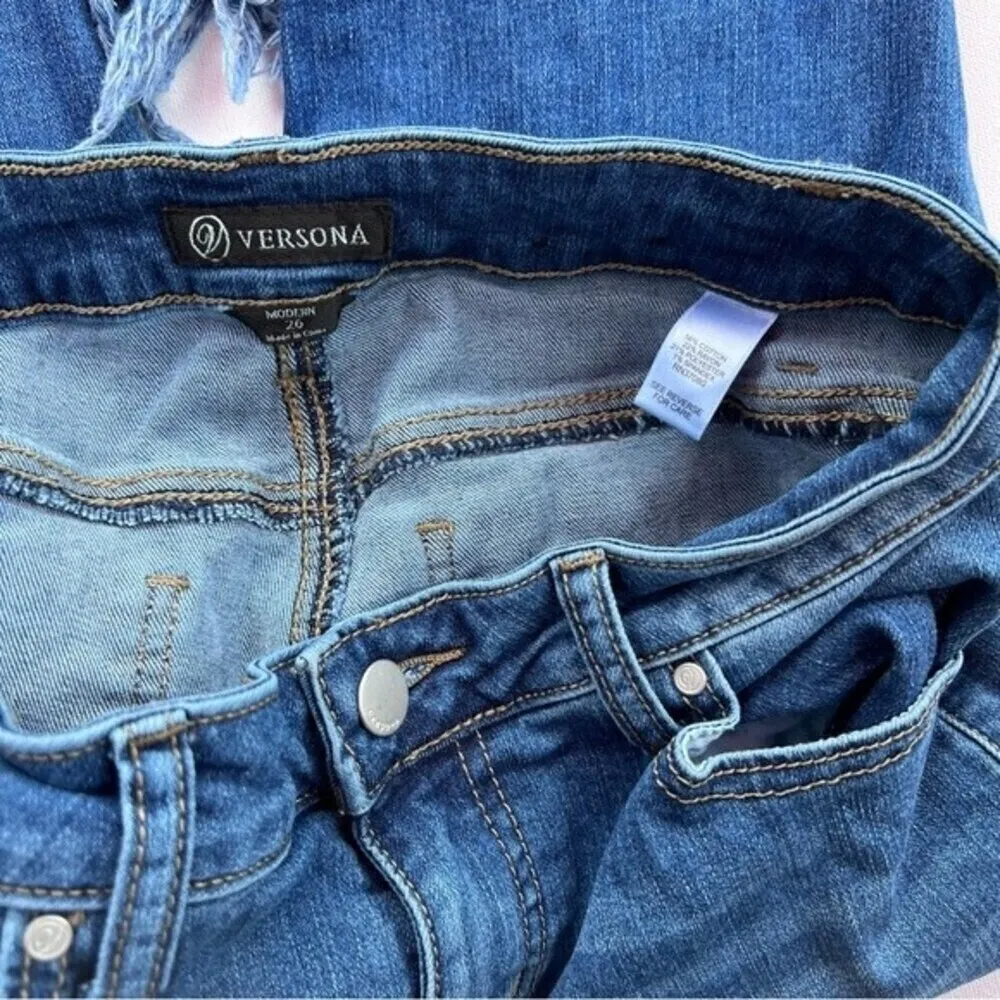 Versona Denim flared modern 26 blue woman. - Image 6