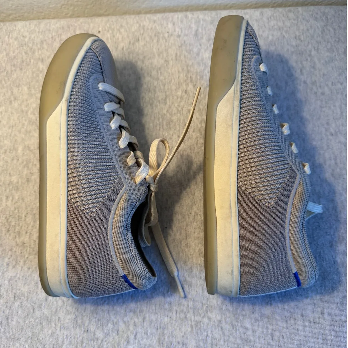 Rothy's The Lace Up Sneaker in Grey Size 6 - Image 4
