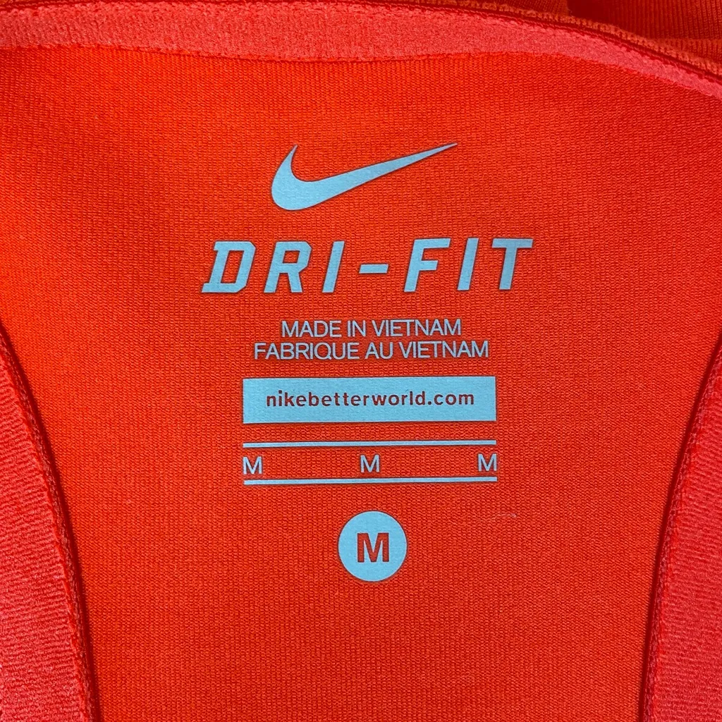 Nike Red Dri-Fit Sleeveless Racerback Athletic Sport Tennis Dress M - Image 3
