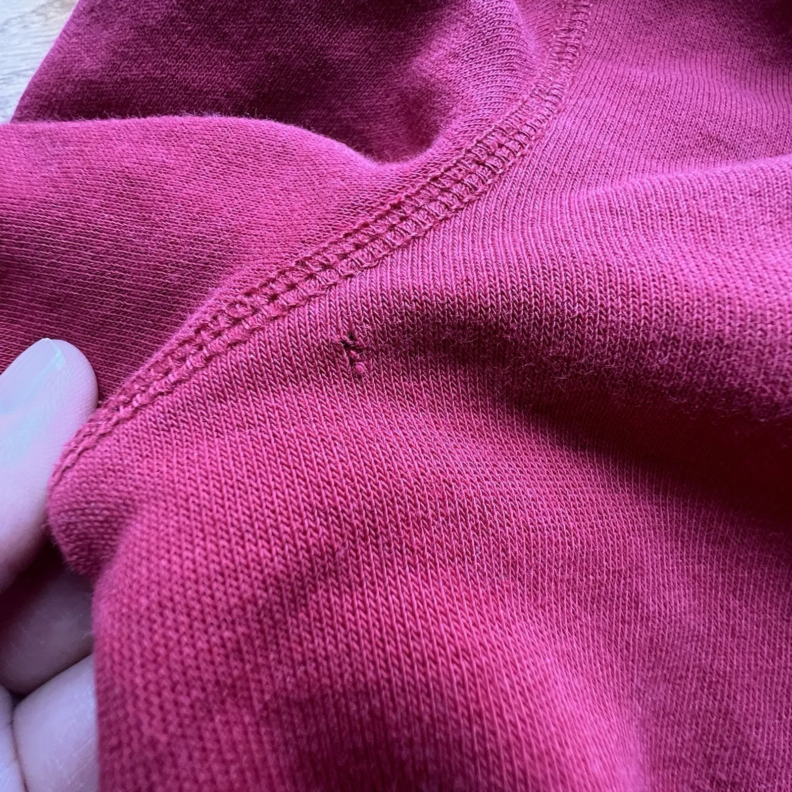 VTG Aeropostale Hoodie Shirt Women Med Red Spell Out Embroidered Full Zip Casual - Image 11