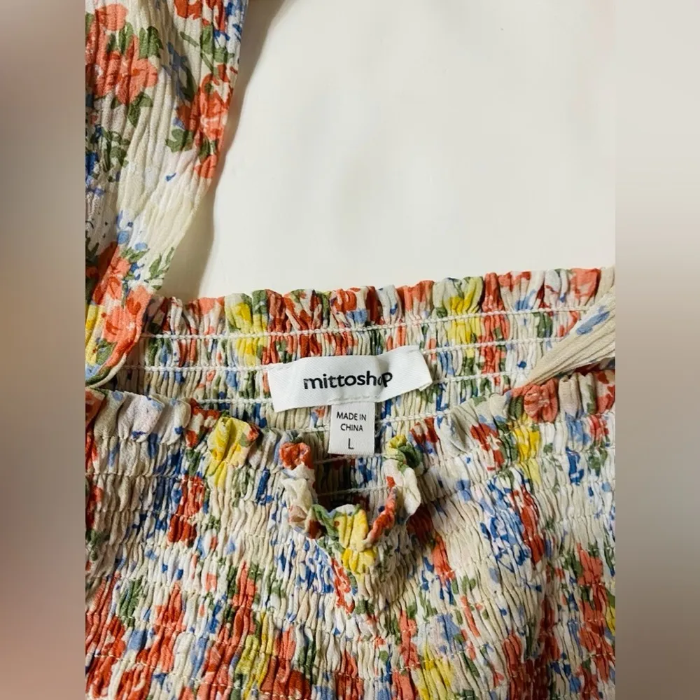 Mittoshop floral fields babydoll top size L - Image 6