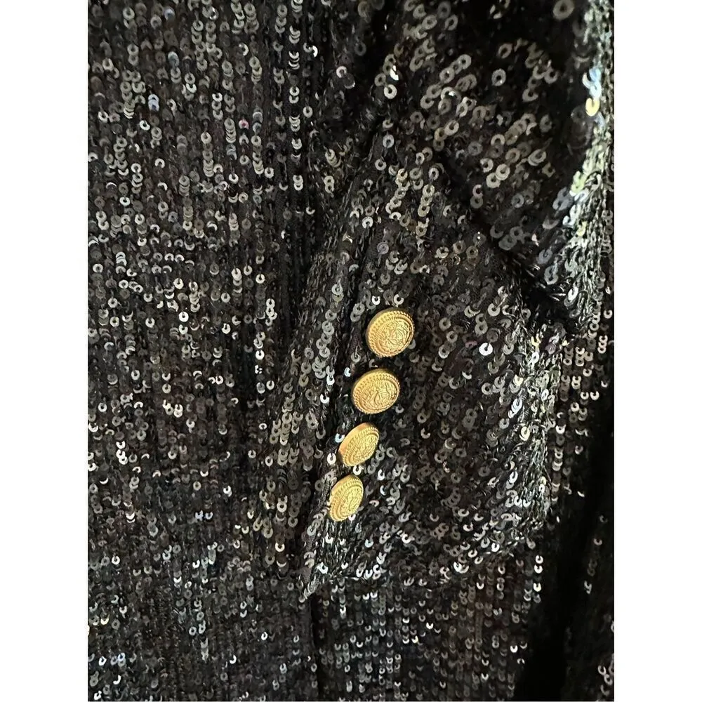 Generation Love Avery Sequin Blazer in Navy Size M - Image 4