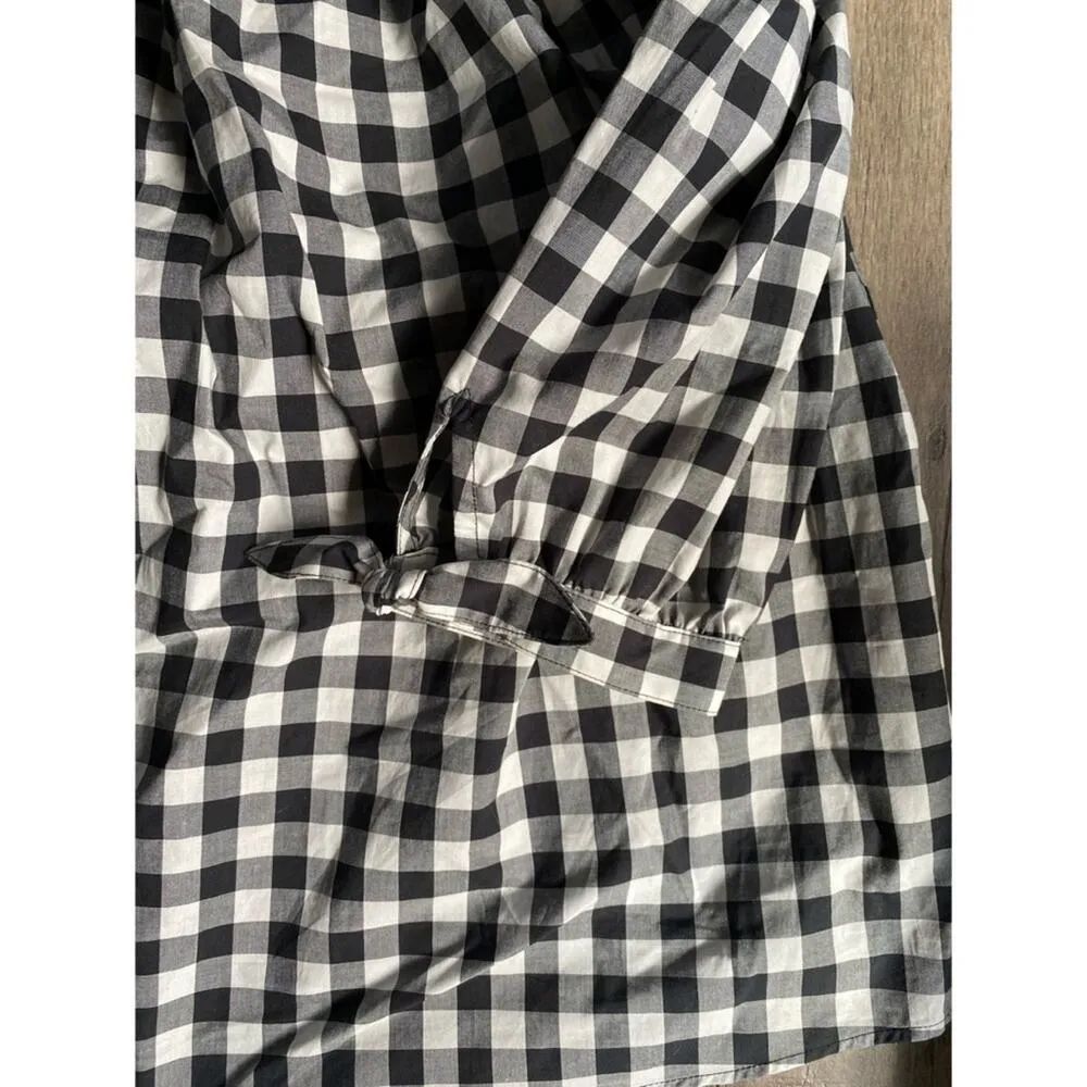 NWOT Kate Spade off the shoulder top black gingham  S - Image 4