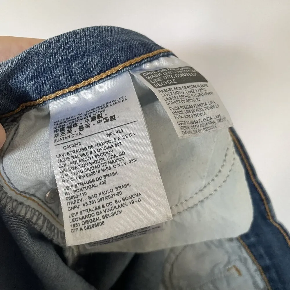 Levi's 711 skinny casual medium wash jeans casual comfortable classic style 26 - Image 6