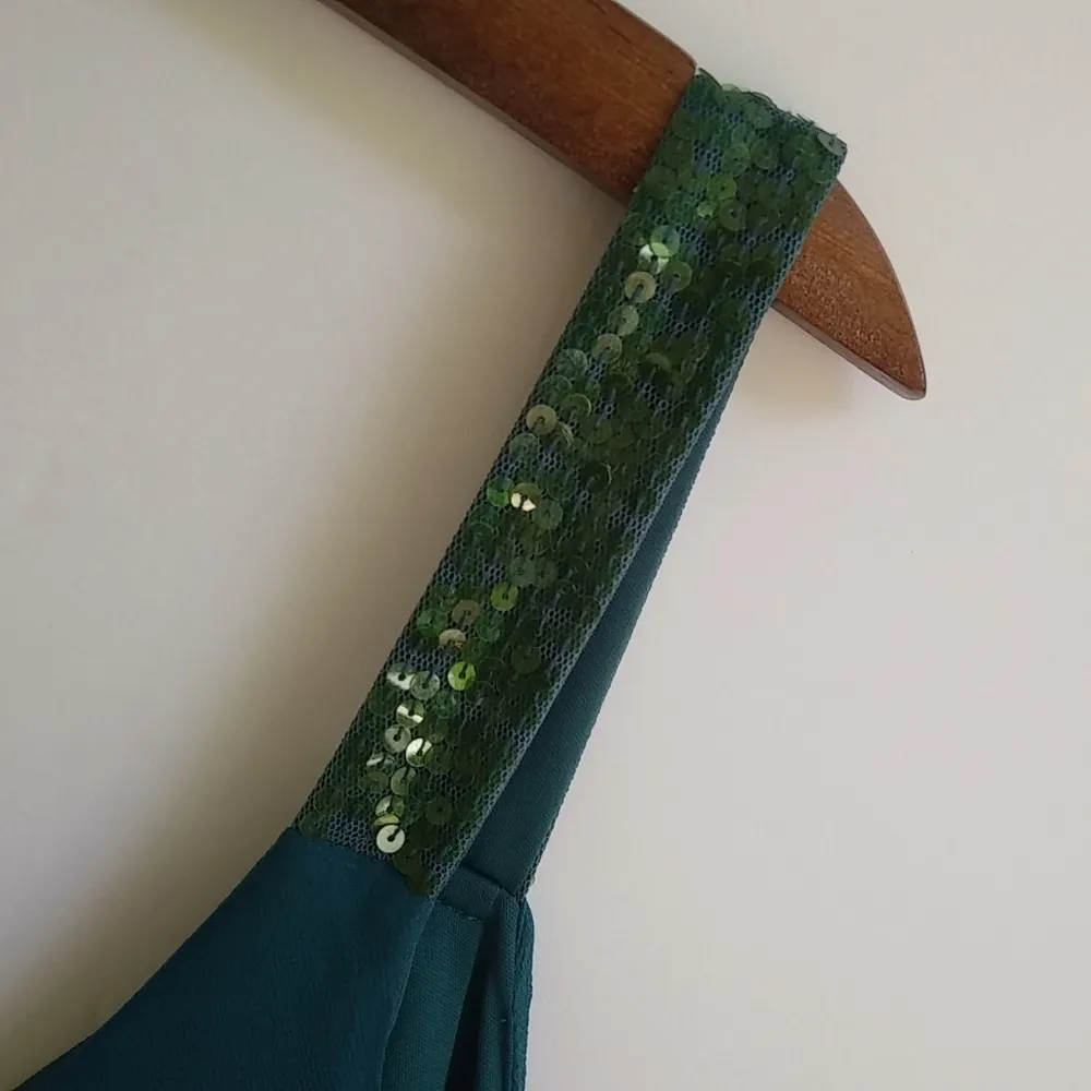 Jonathan Martin 12 Silk Forest Green Dress - Image 5