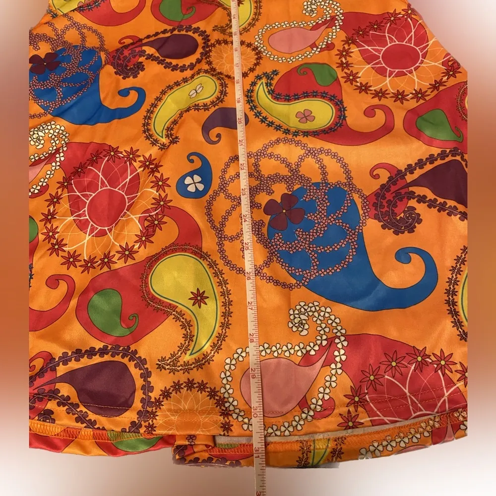 Groovy Adults Hippie Halloween Costume 70s Outfits Medium - Image 4