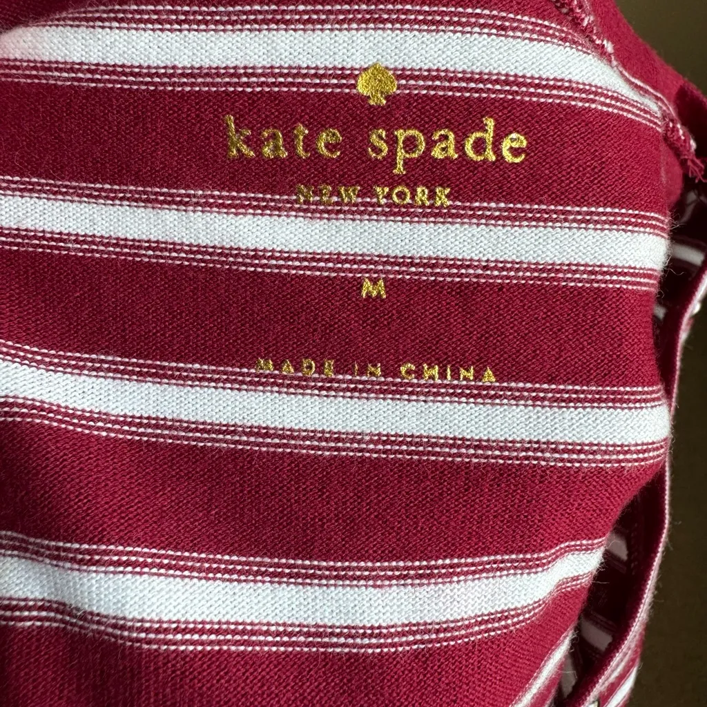 NWT Kate Spade Broome Street Stripe Fringe Top, $118 Retail - Image 4