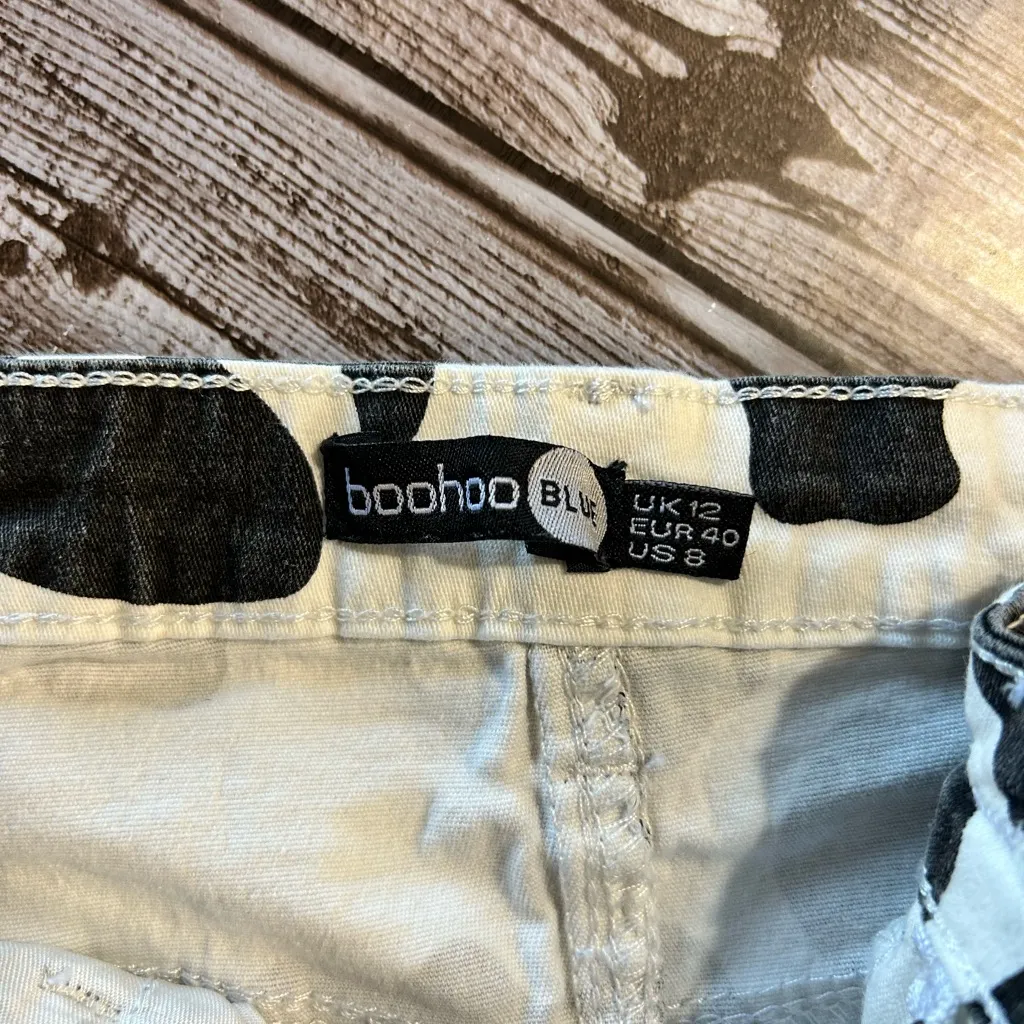 Cow Print Denim Skirt - Image 5