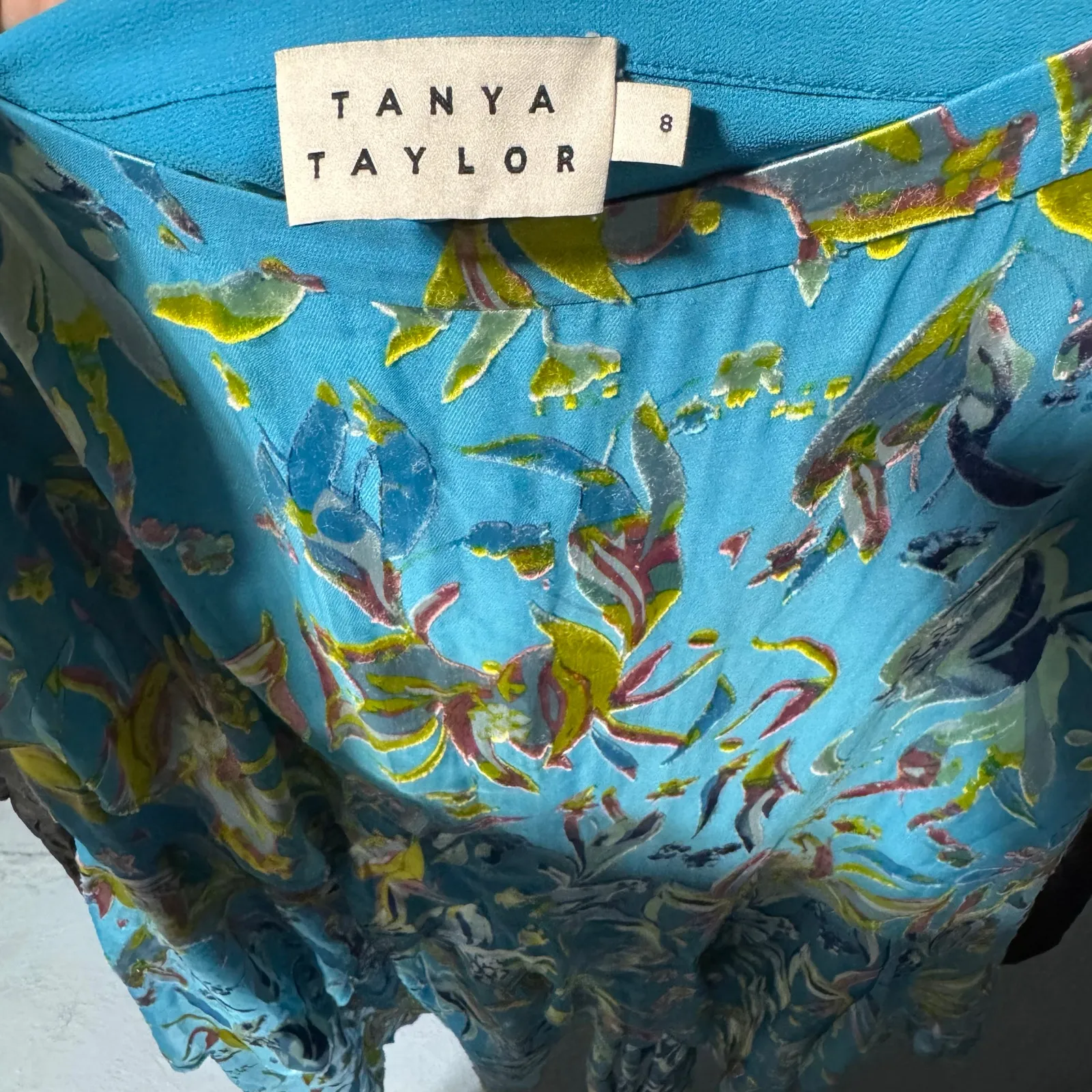 Tanya Taylor “Liliana” floral silk skirt‎ - Image 3