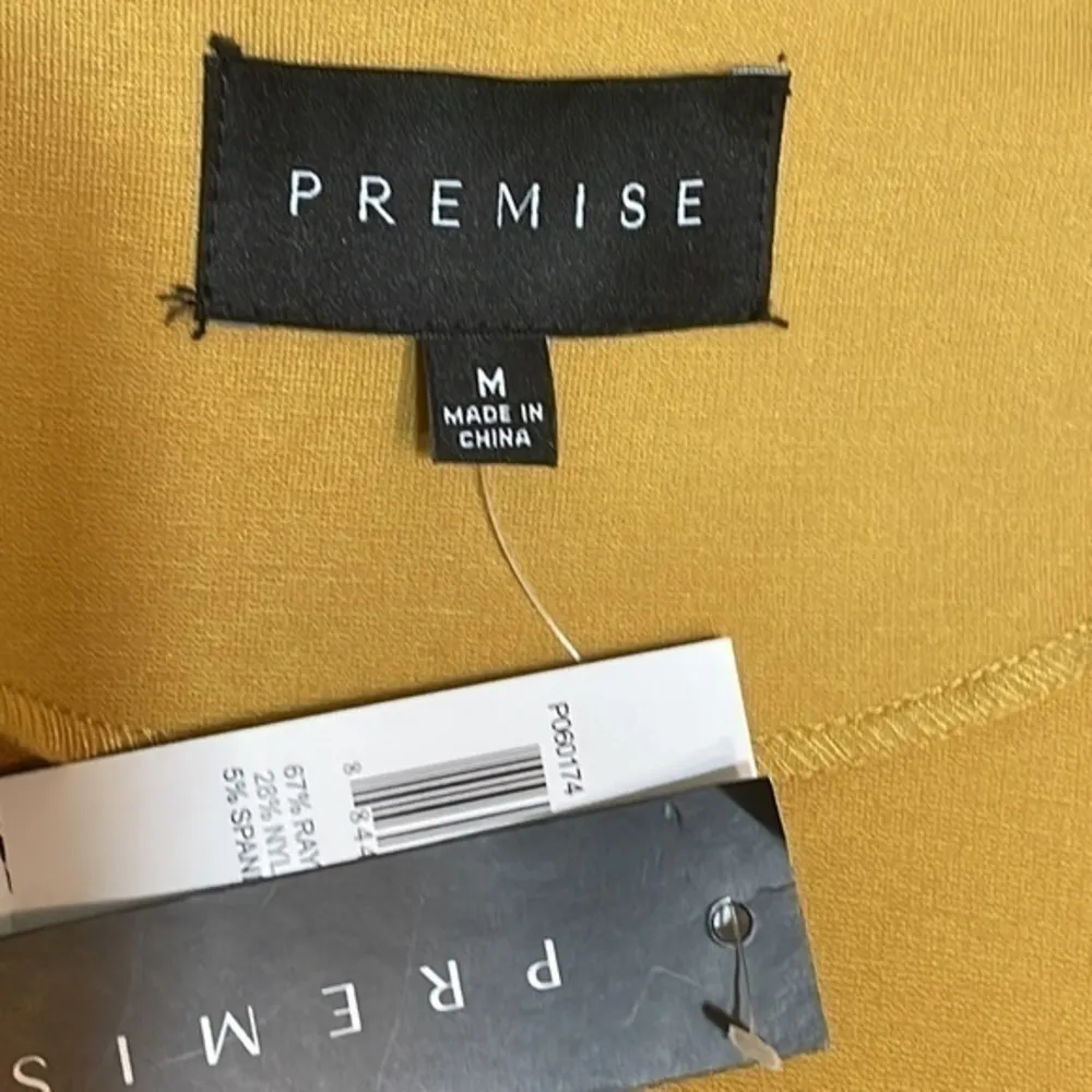 Premise Women’s Gold Ray Zip blazer rayon nylon spandex Sz medium NWT - Image 4