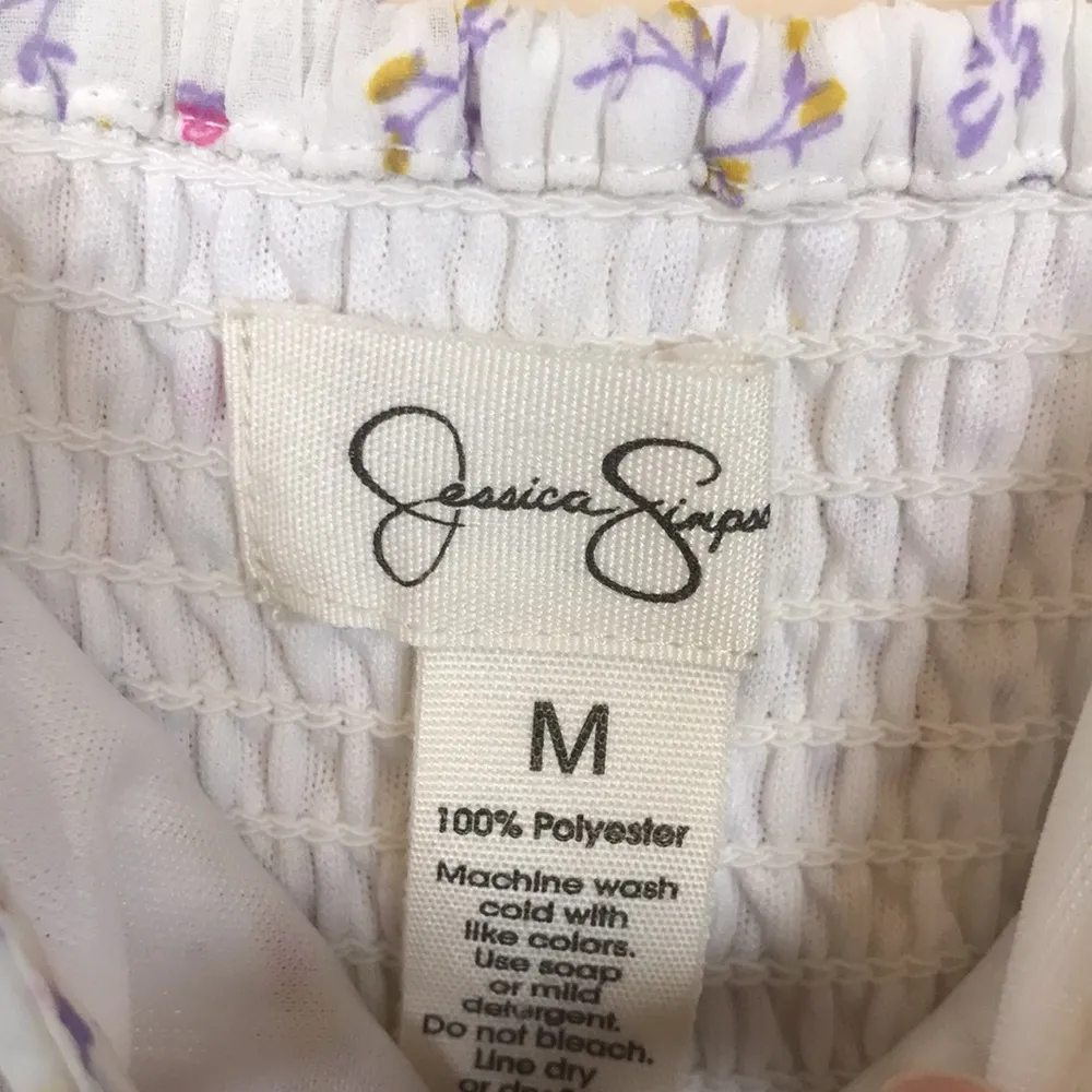 Jessica Simpson Women’s Floral Print Crochet Trim Keyhole Tie Tank Maxi Dress - Image 7