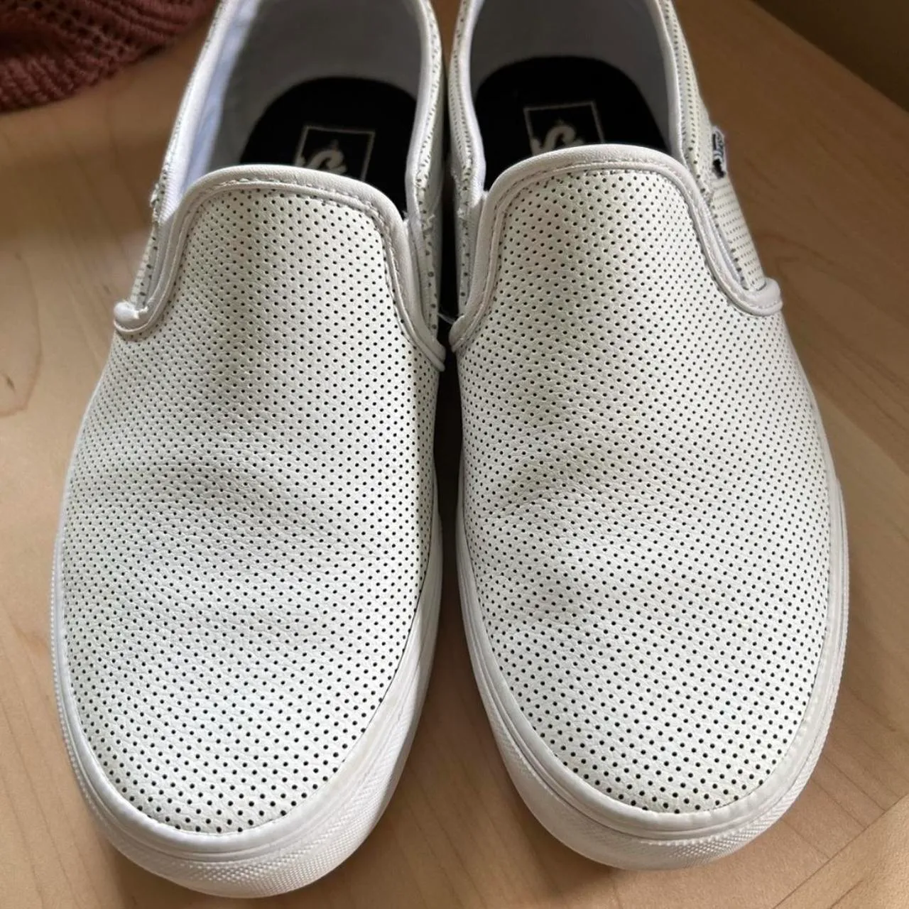 Vans Leather Perforates Slide On Shoes - Image 5