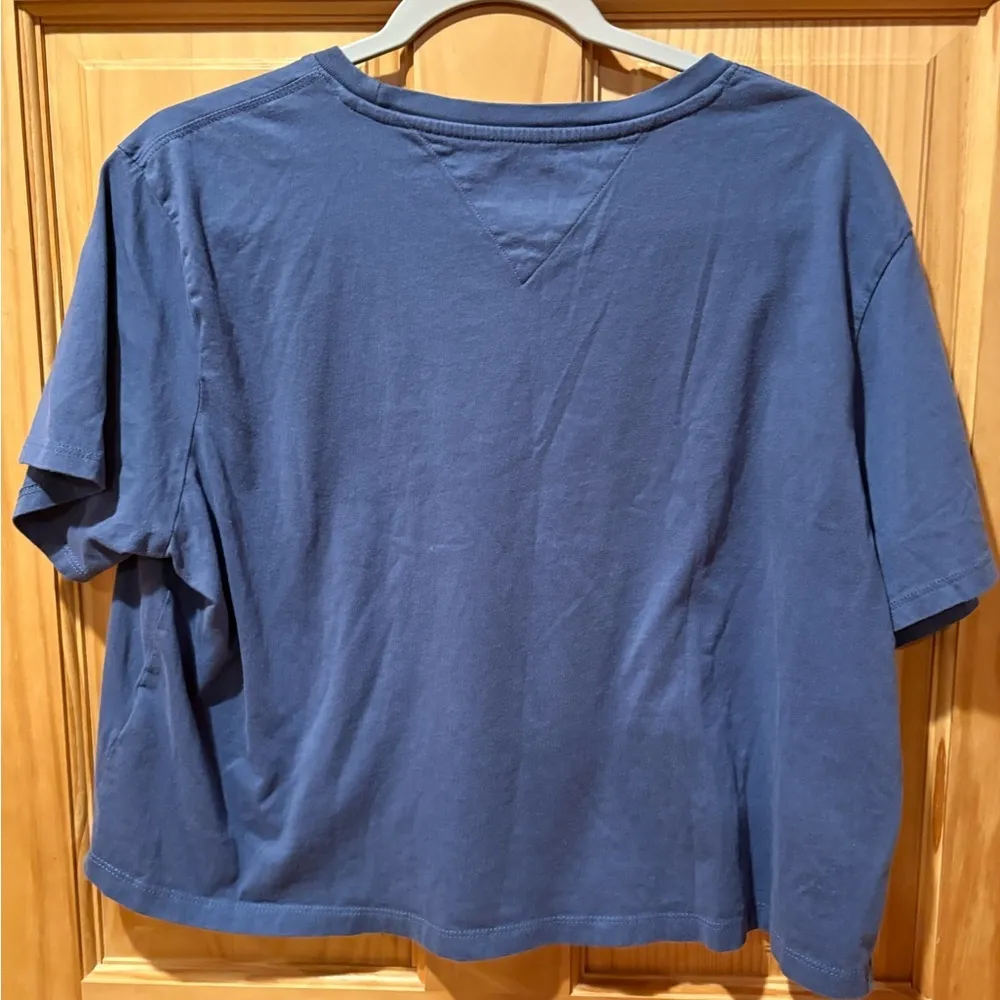 Tommy Jeans Blue Crop T-Shirt  size L - Image 4