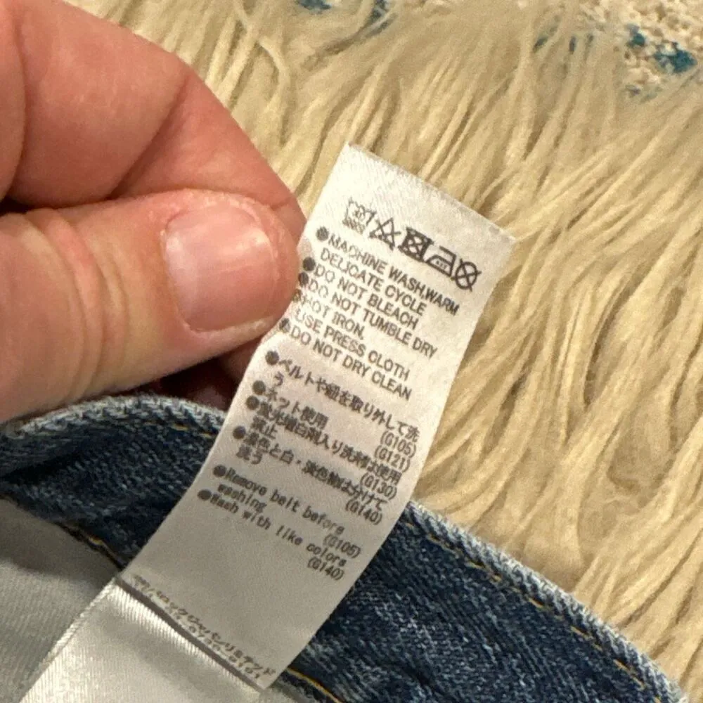 Moussy baggy knee slit Jeans size 25 Blue - Image 4