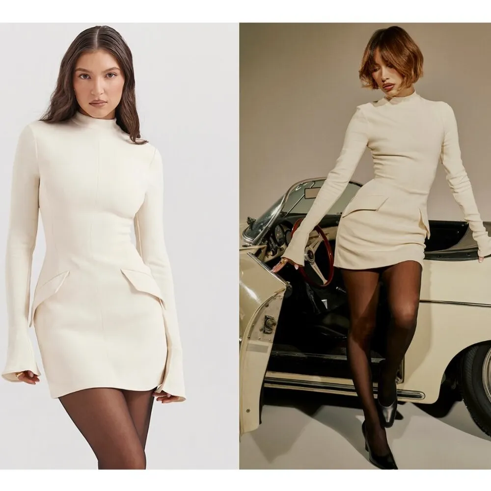 House of CB S Tall  'Mahalia' Vintage Cream Mini NWOT‎ - Image 2