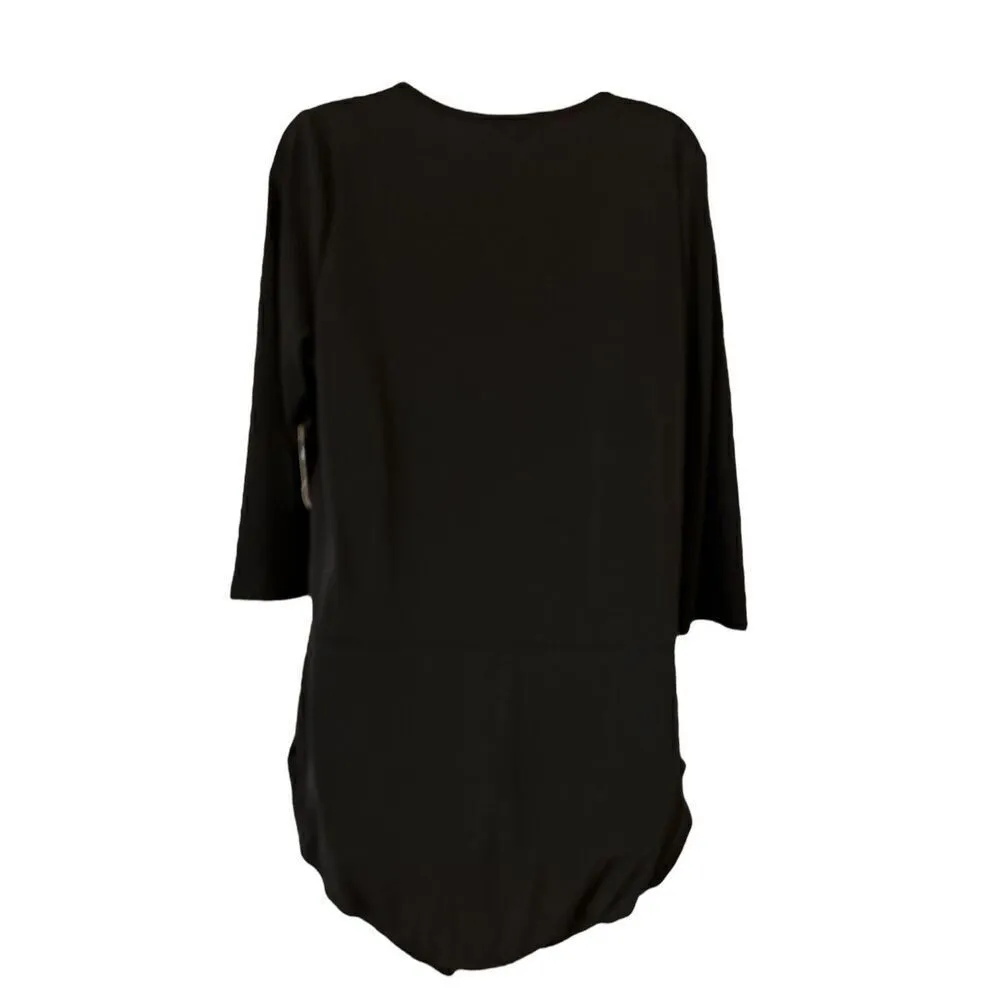 Fashion to Figure Womens Black Long sleeve Sexy Bodysuit Size 2X - Image 2