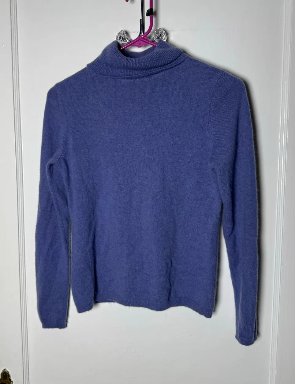 Charter Club Purple Turtleneck Cashmere Pullover Sweater Size Small - Image 1