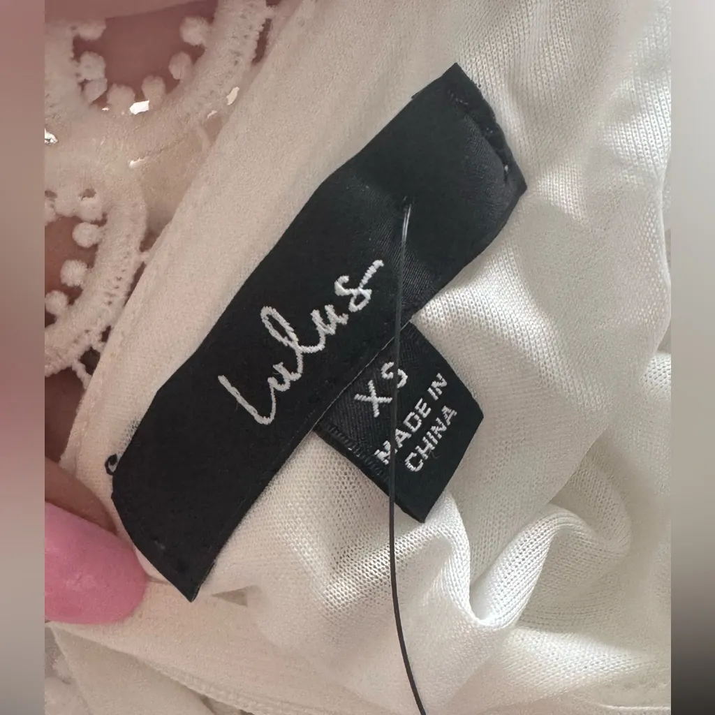 Lulu's White Halter Mini Dress - Image 2