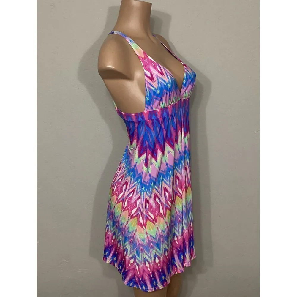 New. PilyQ multicolored coverup/dress. Normally $129 - Image 6