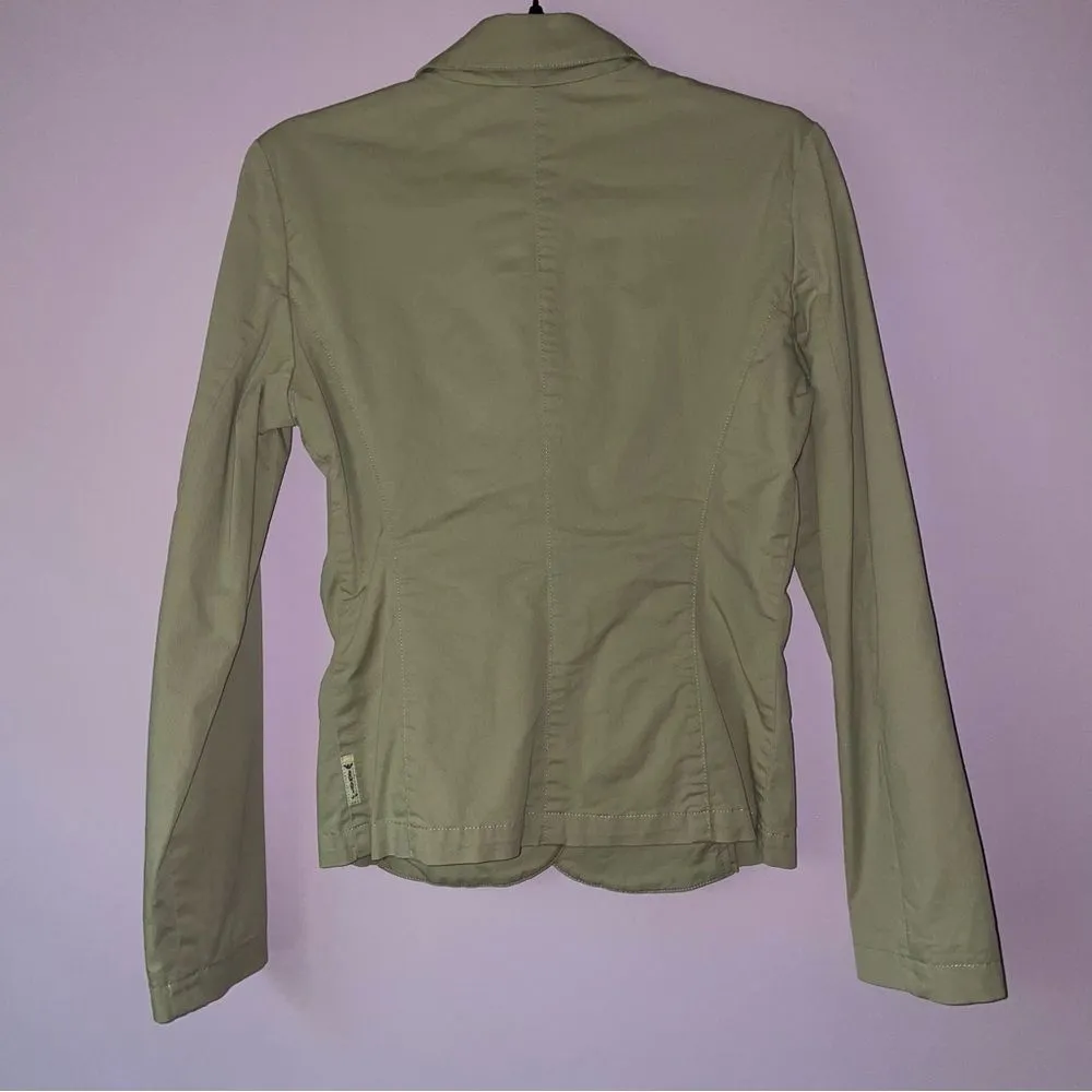 Armani Size 2 Blazer Tan Button Collar Long Sleeve Casual Jacket - Image 6