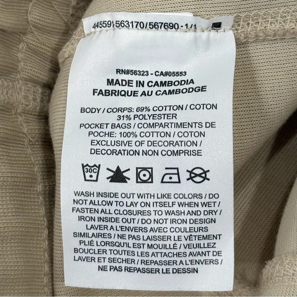 Nike Tech Fleece Lounge Pants Joggers Womens XS Beige Sweatpants Zip Drawstring - Image 10