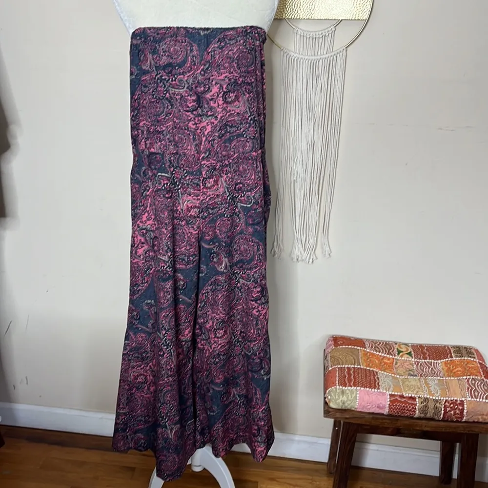 Elan • strapless paisley wide leg jumpsuit - Image 94