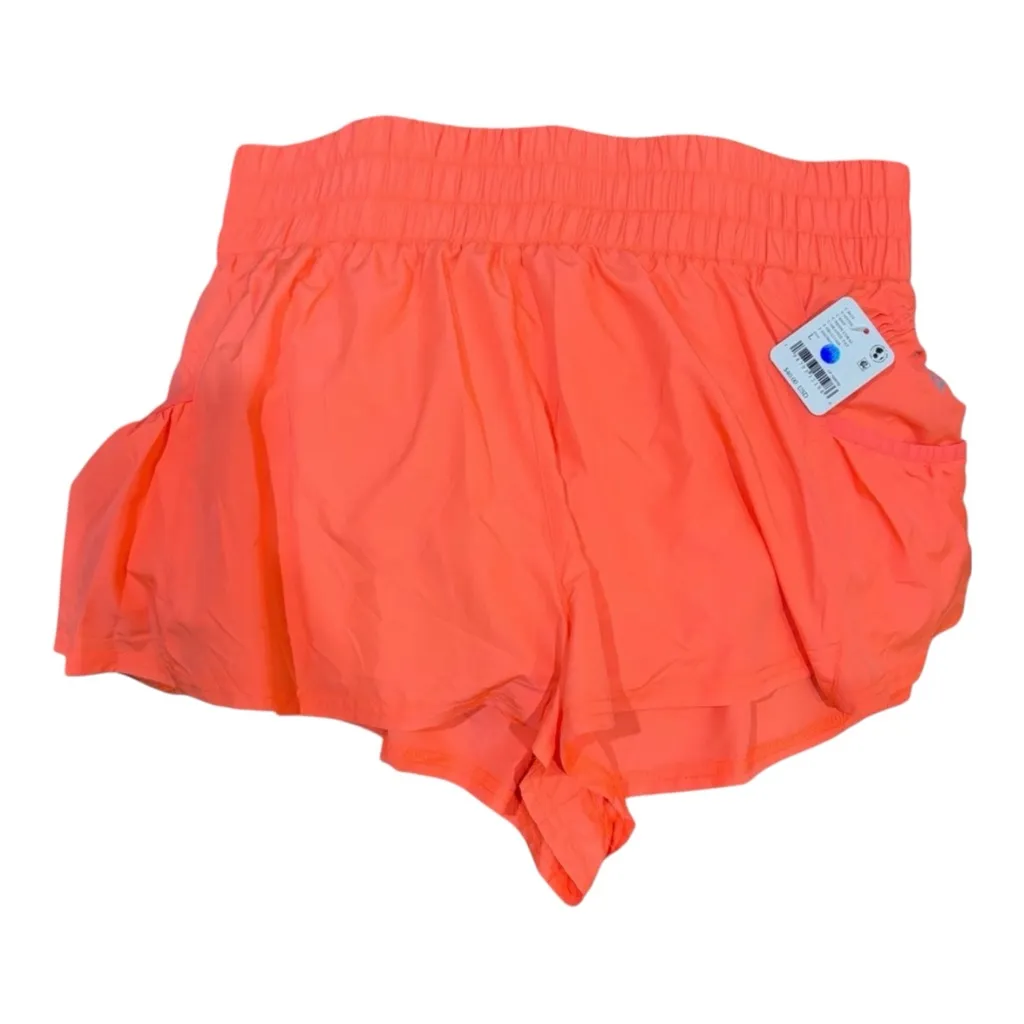 Free People Movement Get Your Flirt On Neon Coral Tennis or Pickleball Shorts - Image 2