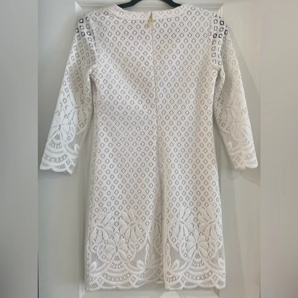 Lilly Pulitzer Mara Dress XS white lace - Image 5