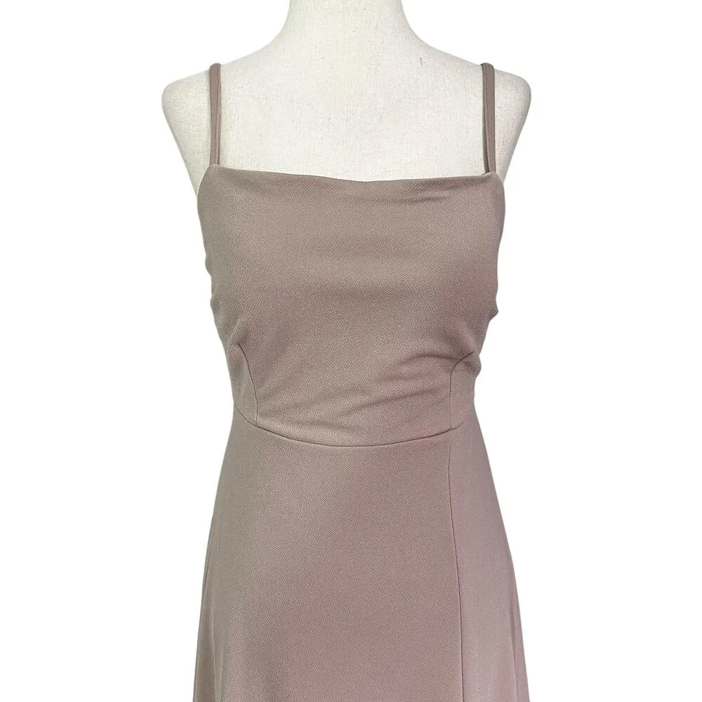 Birdy Grey Rose Mauve Party Bridesmaid Long Dress Women Size Medium | 34-2 - Image 4