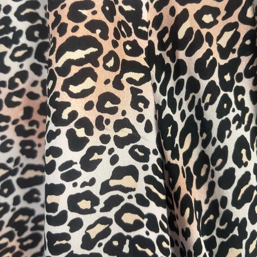 Alice & Trixie 100% silk animal print pink belted mini dress size XS - Image 8