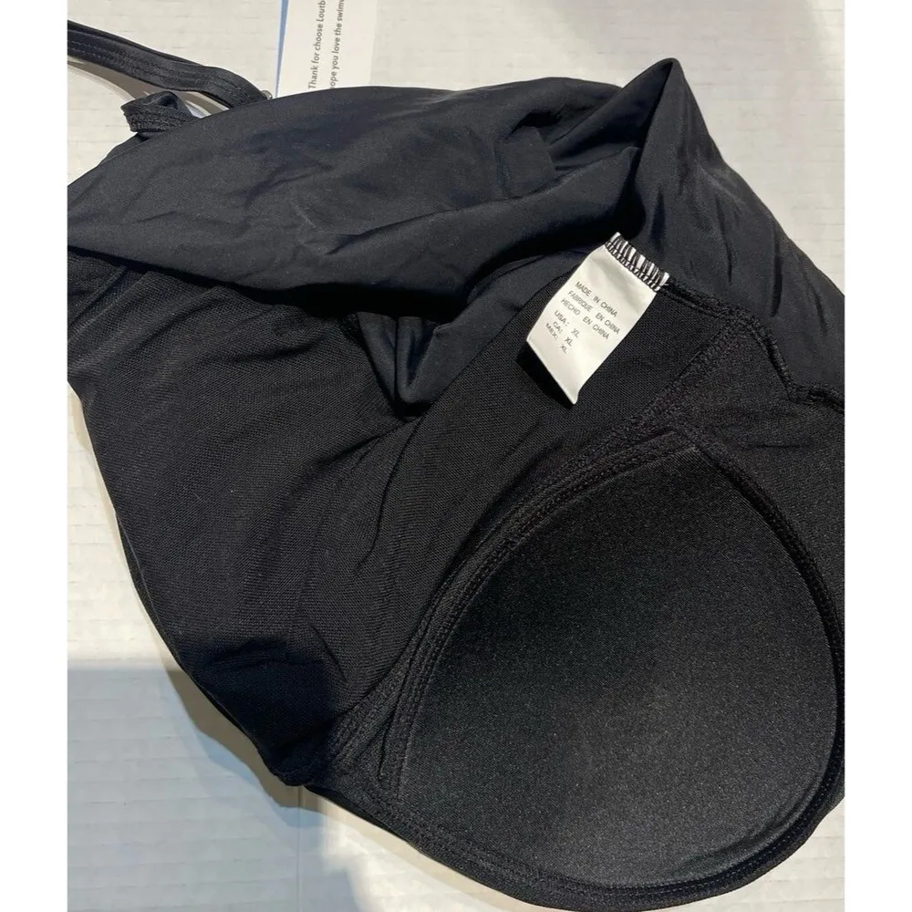 Lotubudd One Piece Tummy Control Swimsuit Size XL Black New With Tag - Image 10